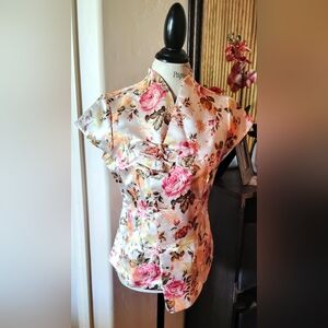 Hwei Na Si Chinese Silk Blouse